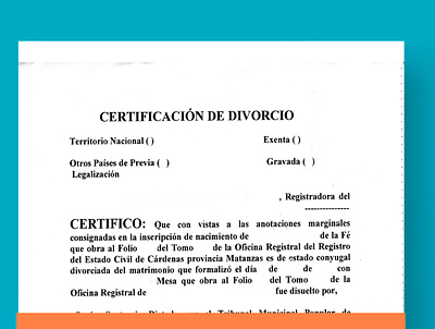 Divorce Certificate Template Cuba divorce certificate cuba divorce certificate tamplate