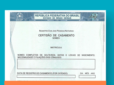 Divorce Certificate Tamplate Brazil