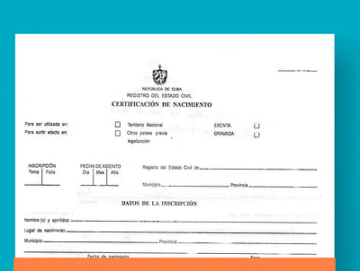 Birth Certificate Sample Cuba birth certificate birth certificate sample birth certificate sample cuba