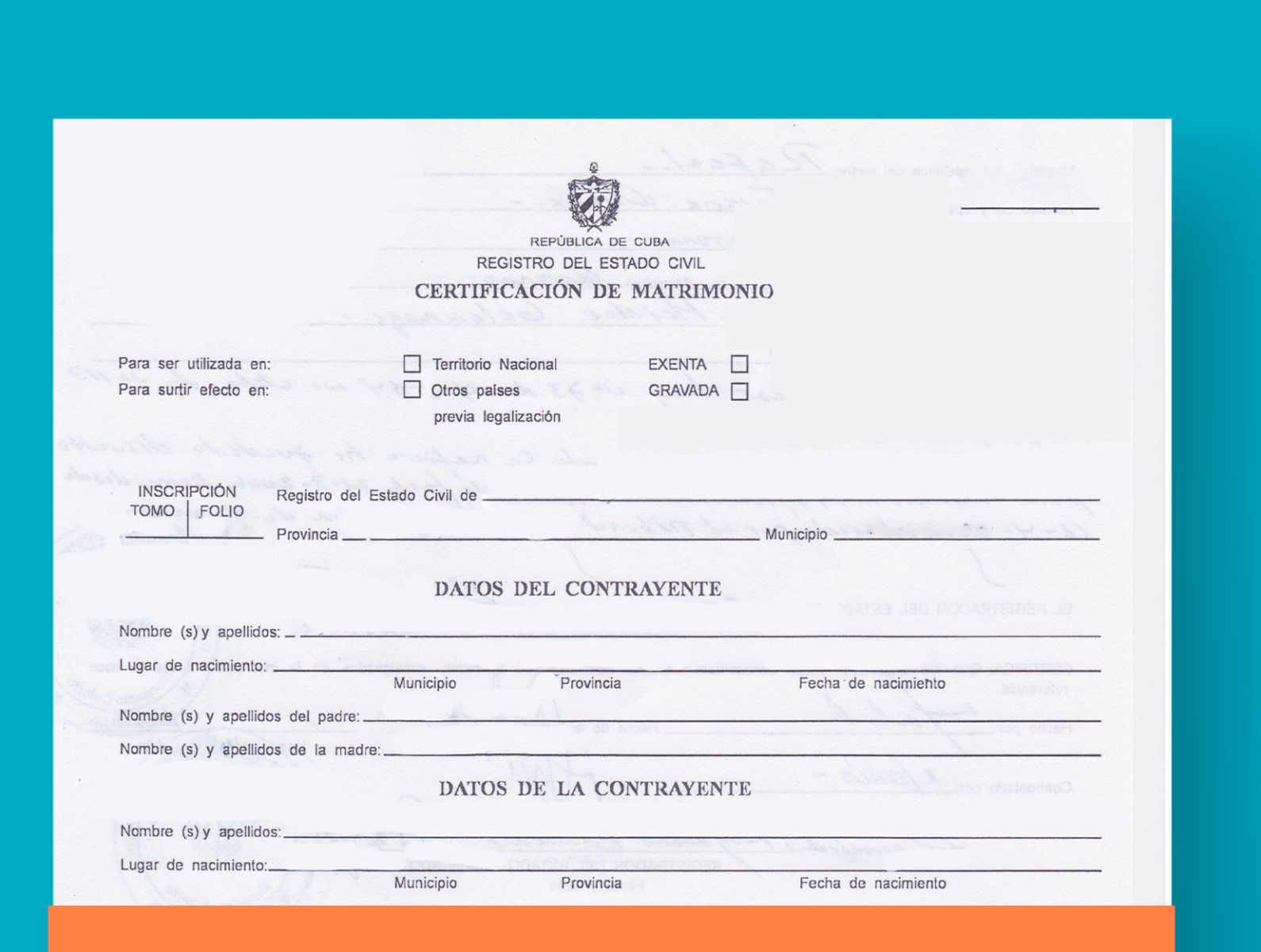 Marriage Certificate Template Cuba by Universal Translation Services on