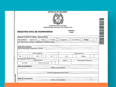 Marriage Certificate Template Colombia marriage certificate colombia