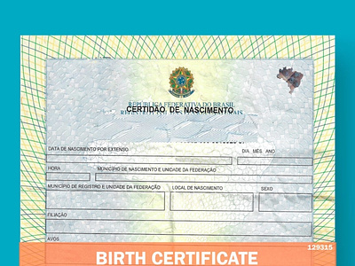 Birth Certificate Brazil