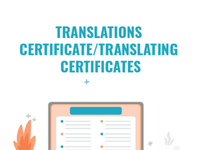 Translations Certificate/Translating Certificates translating certificates translations certificate