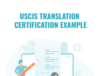 USCIS Translation Certificate Example By Universal Translation Services ...