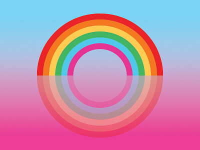 Rainbow Colour Wheel color colour design editorial flat gradient graphic icon illustration magazine rainbow wheel