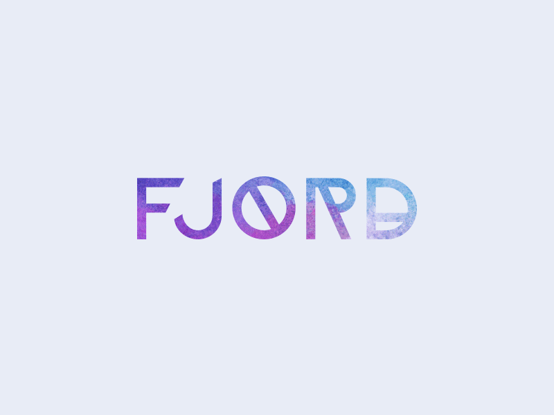 Fjord logo band brand branding identity dreamy fjord identity logo miawmiaw music musician sky visual