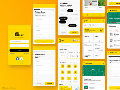 Blajar Learning App Platform Part 2 assesment dashboard indonesia learning app learning platform list mobile mobile app mobile app design mobile app development mobile application mobile design onboarding quiz ruang guru test uidesign ux design yellow zenius