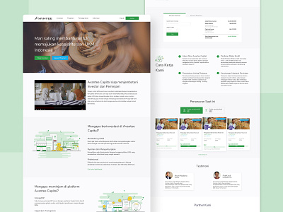 Avantee Capital Homepage Web Design