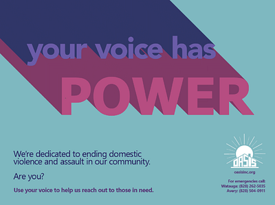 Your voice has power adobe illustrator advertising design proactive psa
