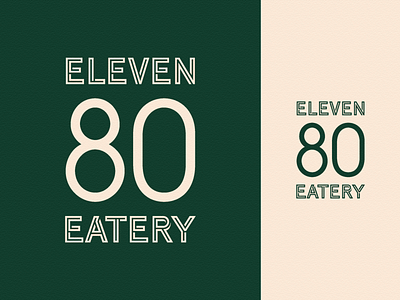 Logo Redesign for Eleven 80 Eatery adobe illustrator branding cocktails design eatery graphic design local logo restaurant