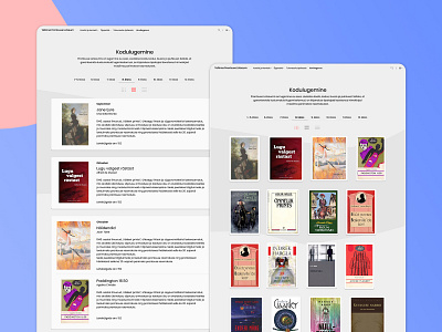 School Web Design: Home Reading Page