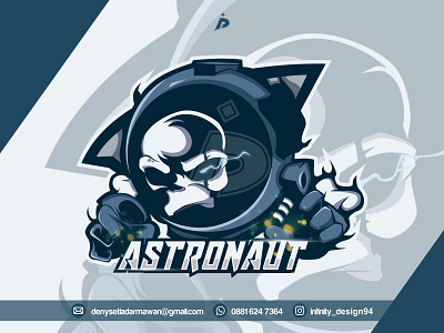 Astronaut Mascot concept design esport esport logo esport logodesign logogaming esport mascot flat illustration illustrator logo sketching drawing digitalart vector