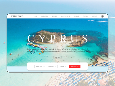 cyprus travel design pro travel ui web webdesign