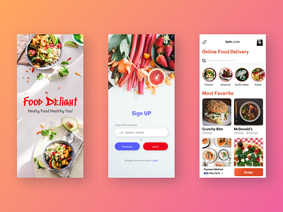 food app branding design it login pro travel ui vector web webdesign