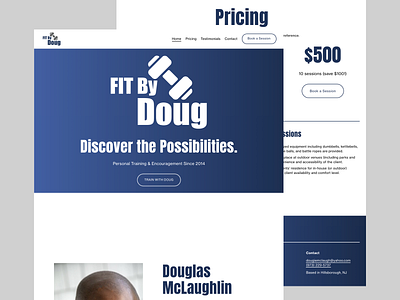 Fitness Website Landing Page