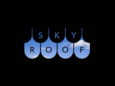 SKY ROOF branding design illustrator minimal type typography vector