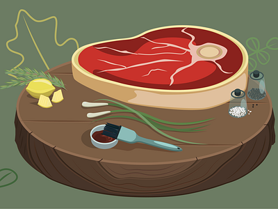 STEAK! adobe illustrator ai design food illustration steak vector vector art