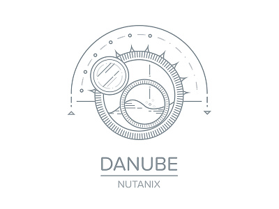 Danube danube illustration logo