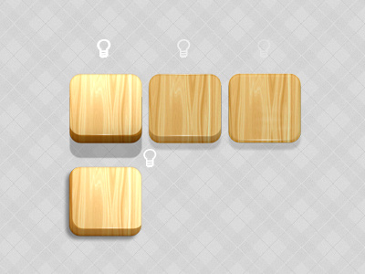 Light and intensity study. frame icon iphone wood