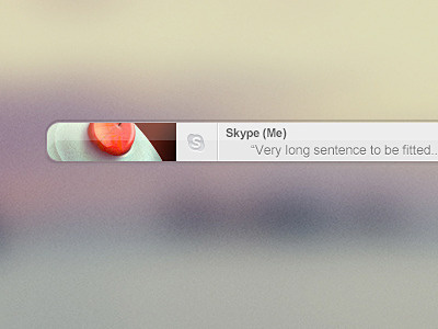 Mini Growl Notification. growl mini notification psd resource