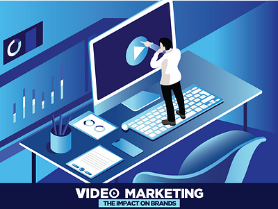 VIDEO MARKETING branding design illustration ui ux vector