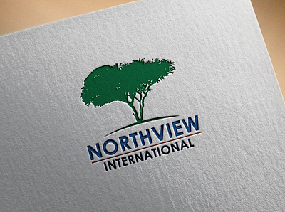 Northview International branding design icon logo typography vector