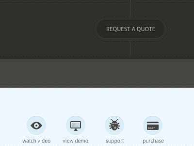 Simple Texture buttons header navigation texture