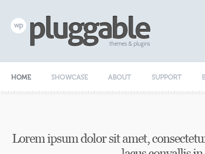 WPPluggable.com header logo wordpress