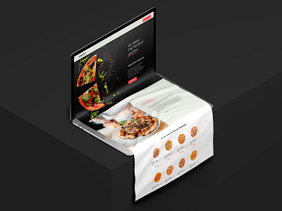 CRUST PIZZA LANDING PAGE brand clean figma food pizza ui uiux ux website