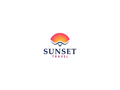 Sunset travel logo business logo business logo design creative logo logo logo design logo designer logodesign logos logotype mordern logo sunset