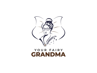 ''Your Fairy Grandma '' Feminine Logo