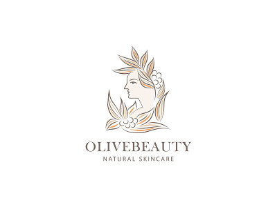 ''Olivebeauty'' Feminine Logo brand brand identity branding branding design feminine feminine design feminine logo feminine logos logo logodesign logodesigner logodesigns logoicon logos logosymbol logotype minimal minimal logo minimalist logo women logo