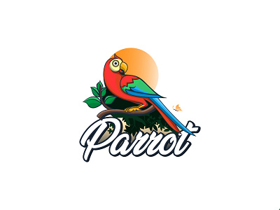 Parrot Mascot logo