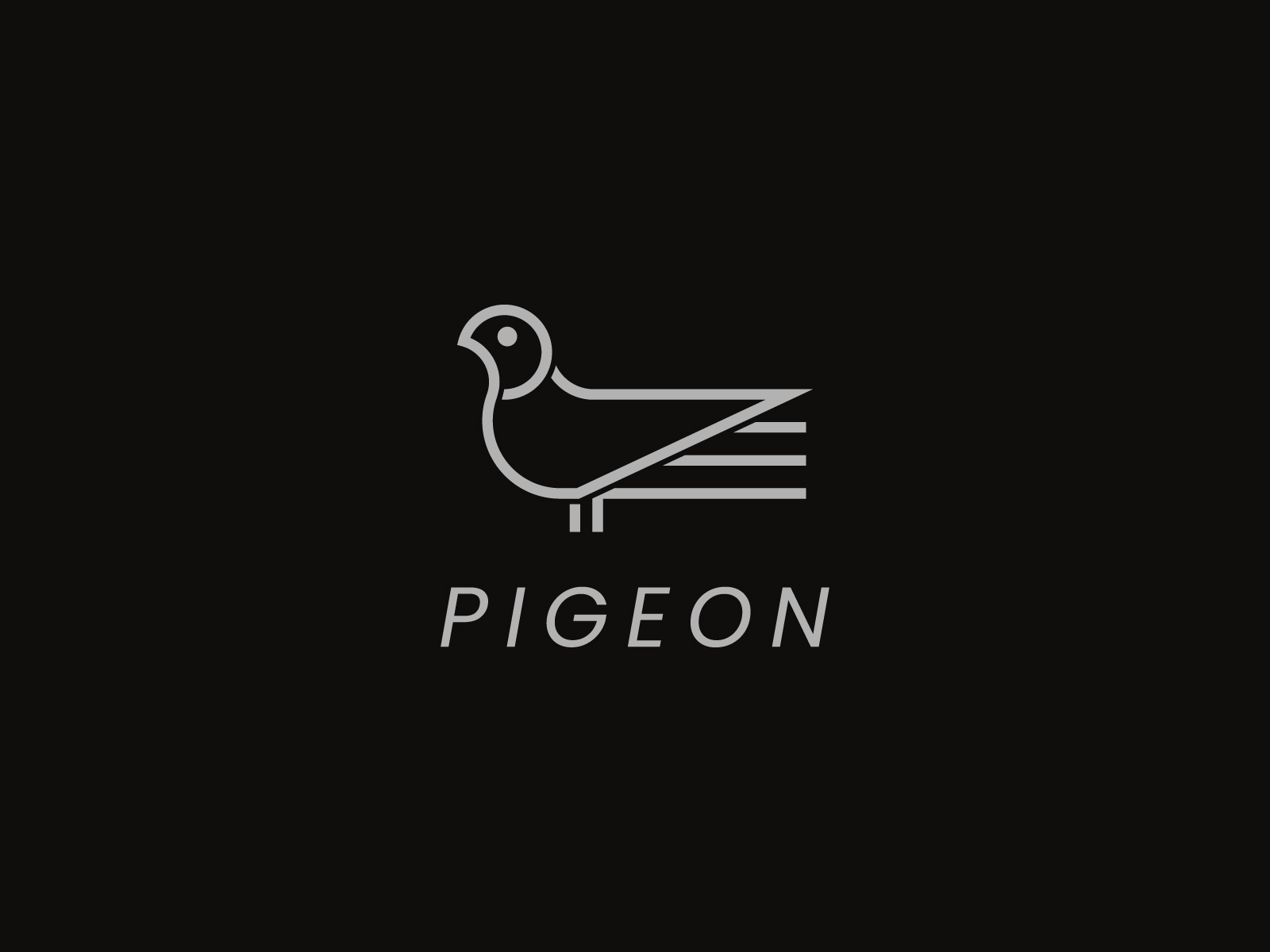 pigeon bird minimalist logo vector – MasterBundles
