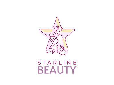 One line art logo, ''Starline Beauty Logo Concept'' by Md Humayun Kabir ...