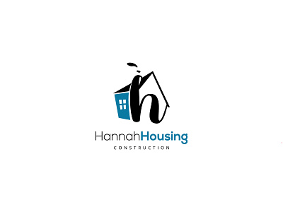 Letter H + House logo icon, Modern minimal logo design