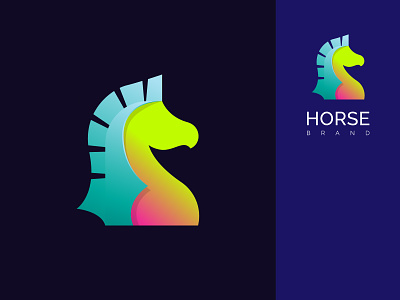 Horse Modern Logo, Modern Animal Logo Icon