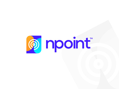 Letter N + Target Icon Modern Logo design