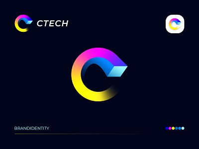 Letter ''C'' Modern Technology Logo Design