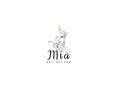 Line Art, Line Art Feminine Logo, Salon Logo