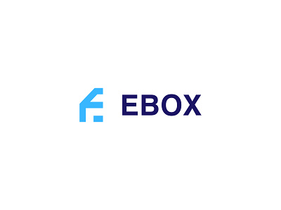Letter E + Box Icon Modern e-commerce-logo, E-commerce-logo,