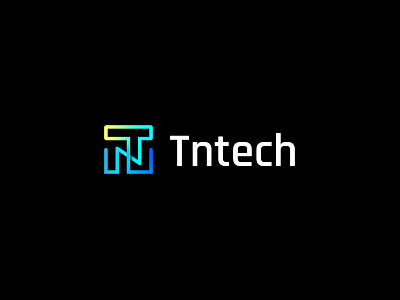Modern Technology Logo, Letter T + N Letter Mark Logo