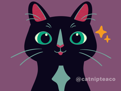 Black Cat animal black cat cat cat illustration cute flat design graphic design illustrator simple vector
