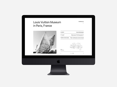 Frank Owen Gehry consept editorial education interface layout mobile prototype ui ux website