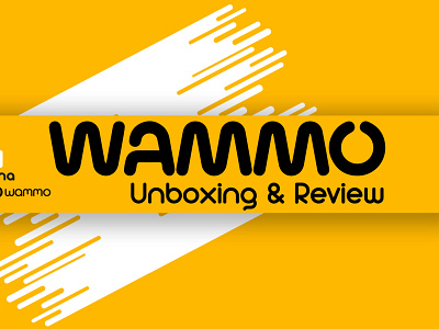 Wammo YouTube - Banner Yellow branding clean layout design flat graphic illustration logo minimal typography ui wammo angola