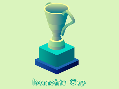 Isometric Cup clean layout design euclidesdry graphic illustration isometric isometric art isometric cup isometric design isometric icons isometric illustration isometry league cup minimal ui vector