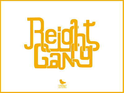 Reight Gang dribbble gang lemerle reight white yellow