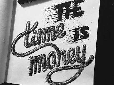 Time is Money money rotring time type typo typography