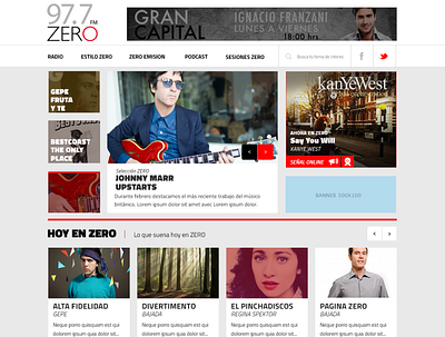 Radio Zero, Chile — 2013 radio ui ux website