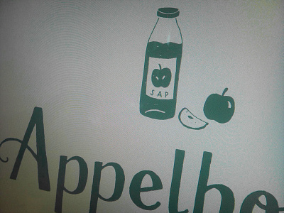 Appelboom apple illustration information juice signs tree